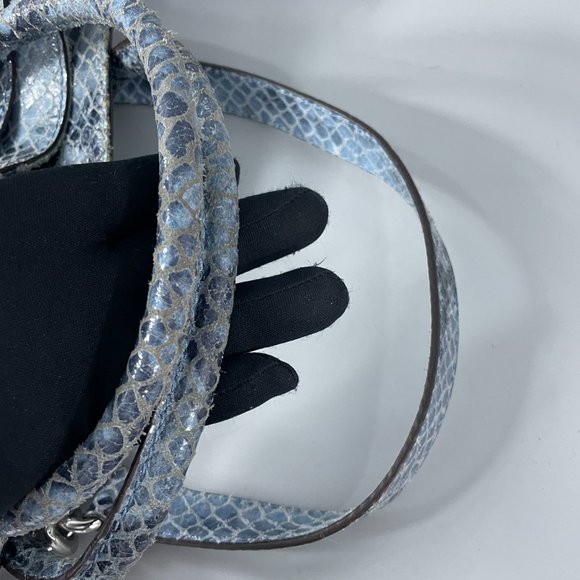 Michael Kors Hamilton Embossed Python-Print Medium Bag - Picture 10 of 12